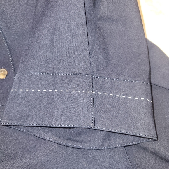 Lafayette 148 New York Navy Button Front Dress Size XXL NWT - Picture 5 of 7